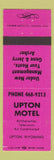 Matchbook Cover - Upton Inn Upton WY