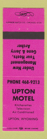 Matchbook Cover - Upton Inn Upton WY