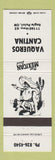 Matchbook Cover - Vaqueros Cantina Mexican Food Eagle Point OR