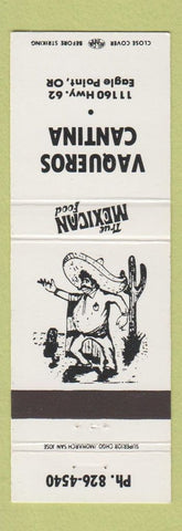 Matchbook Cover - Vaqueros Cantina Mexican Food Eagle Point OR