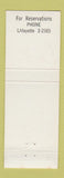 Matchbook Cover - Yankee Fisherman Restaurant Boston MA DD Bean