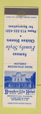 Matchbook Cover - Brookville Hotel KS