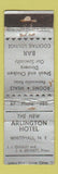 Matchbook Cover - Arlington Hotel Whitehall NY WORN