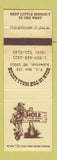 Matchbook Cover - Hole in the Wall Lodge Alberton MT
