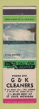 Matchbook Cover - G&K Cleaners St Louis MI