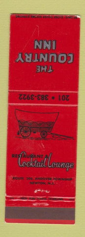 Matchbook Cover - The Country Inn Newton NJ