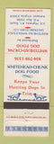 Matchbook Cover - Whitehead Chunk Dog Food Ashland VA
