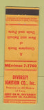 Matchbook Cover - Diversey Ignition Chicago IL WEAR