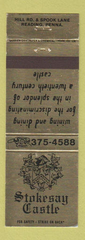 Matchbook Cover - Stokesay Castle Reading PA
