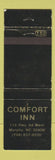 Matchbook Cover - Comfort Inn Murphy NC WEAR