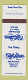 Matchbook Cover - Cliff House Folsom CA
