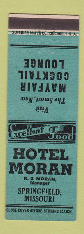Matchbook Cover - Hotel Moran Springfield MO