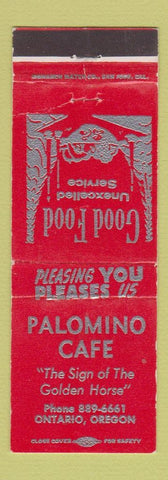 Matchbook Cover - Palomino Cafe Ontario OR