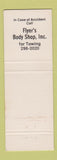 Matchbook Cover - Flyer's Body Shop San Jose CA