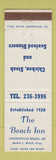Matchbook Cover - The Beach Inn Lincolnville Beach ME #1