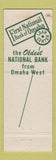 Matchbook Cover - First National Bank Omaha NE