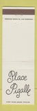 Matchbook Cover - Place Pigalle San Francisco CA French WEAR