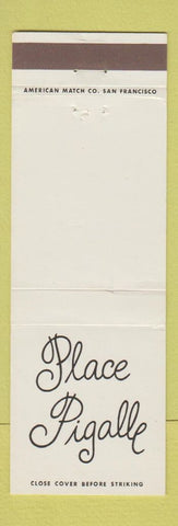 Matchbook Cover - Place Pigalle San Francisco CA French WEAR