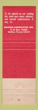Matchbook Cover - Defense Associates Military Ordnance Dallas TX
