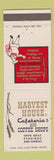 Matchbook Cover - Harvest House Cafeterias CHAIN WEAR