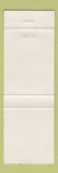 Matchbook Cover - Central Lunch Weissport PA