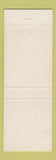 Matchbook Cover - Wahsatch Trailer Village Colorado Springs