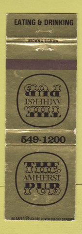 Matchbook Cover - The Amherst Pub