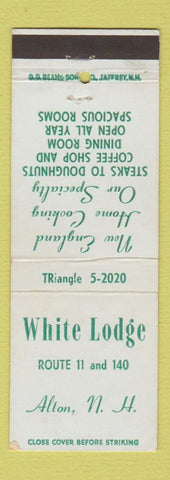 Matchbook Cover - White Lodge Alton NH DD Bean