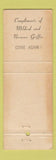 Matchbook Cover - White Lodge Alton NH DD Bean