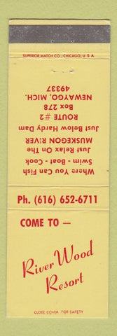 Matchbook Cover - River Wood Resort Newaygo MI