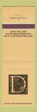 Matchbook Cover - Dayton OH Racquet Club