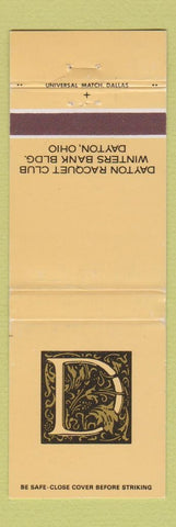 Matchbook Cover - Dayton OH Racquet Club