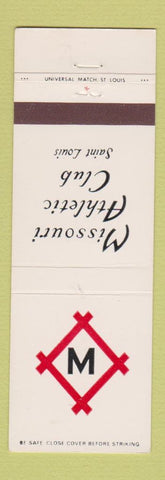 Matchbook Cover - Missouri Athletic Club St Louis MO