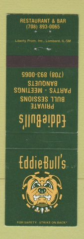 Matchbook Cover - Eddie Bull's Restaurant Bar
