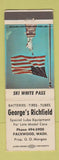 Matchbook Cover - George's Richfield oil gas Packwood WA WEAR