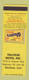 Matchbook Cover - Best Western Traveler Motel Oskaloosa IA