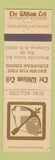 Matchbook Cover - The William Tell Restaurant Campton NH WEAR