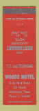 Matchbook Cover - Woods Hotel McKinney TX