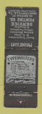 Matchbook Cover - Service Printing Martinsville VA low phone # WORN