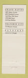 Matchbook Cover - Schelde's Grand Rapids Petoskey Traverse City MI