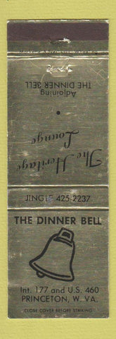 Matchbook Cover - Heritage Lounge Dinner Bell Restaurant Princeton WV