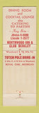 Matchbook Cover - Northwood Inn Hund's Berkley Royal Oak MI