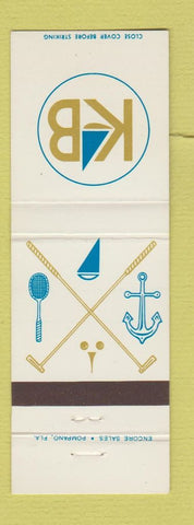 Matchbook Cover - Kings Bay Yacht Country Club Miami FL