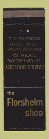 Matchbook Cover - Florsheim Shoes Family Bootery Charlotte NC WEAR