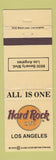 Matchbook Cover - Hard Rock Cafe Los Angeles CA