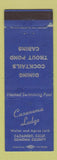 Matchbook Cover - Cazanoma Lodge Cazadero CA WEAR