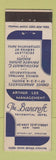 Matchbook Cover - Bancroft Residential Hotel New York City Federal