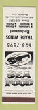 Matchbook Cover - Trade Winds Restaurant Plantsville CT