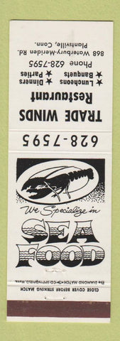 Matchbook Cover - Trade Winds Restaurant Plantsville CT