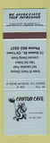 Matchbook Cover - Canton Cafe Chinese Toronto? ON